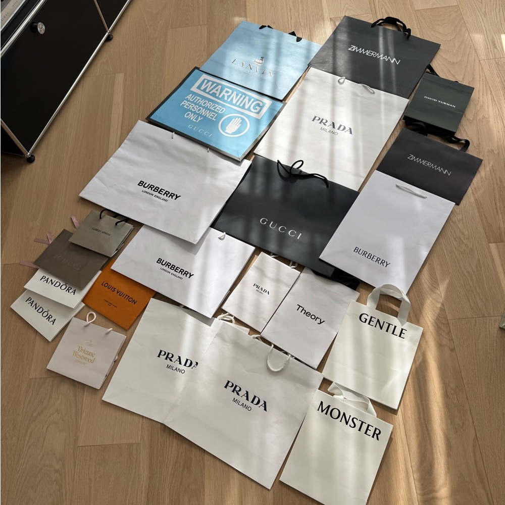 22 Authentic Designer Gift Shopping Bags